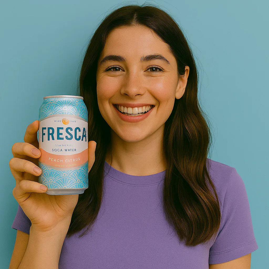 12 Pack Fresca Peach Citrus Sparkling Soda Water Soda Pop (not for sale) Fresca, TSAED, cases, 12 Pack, Bestseller Drinks