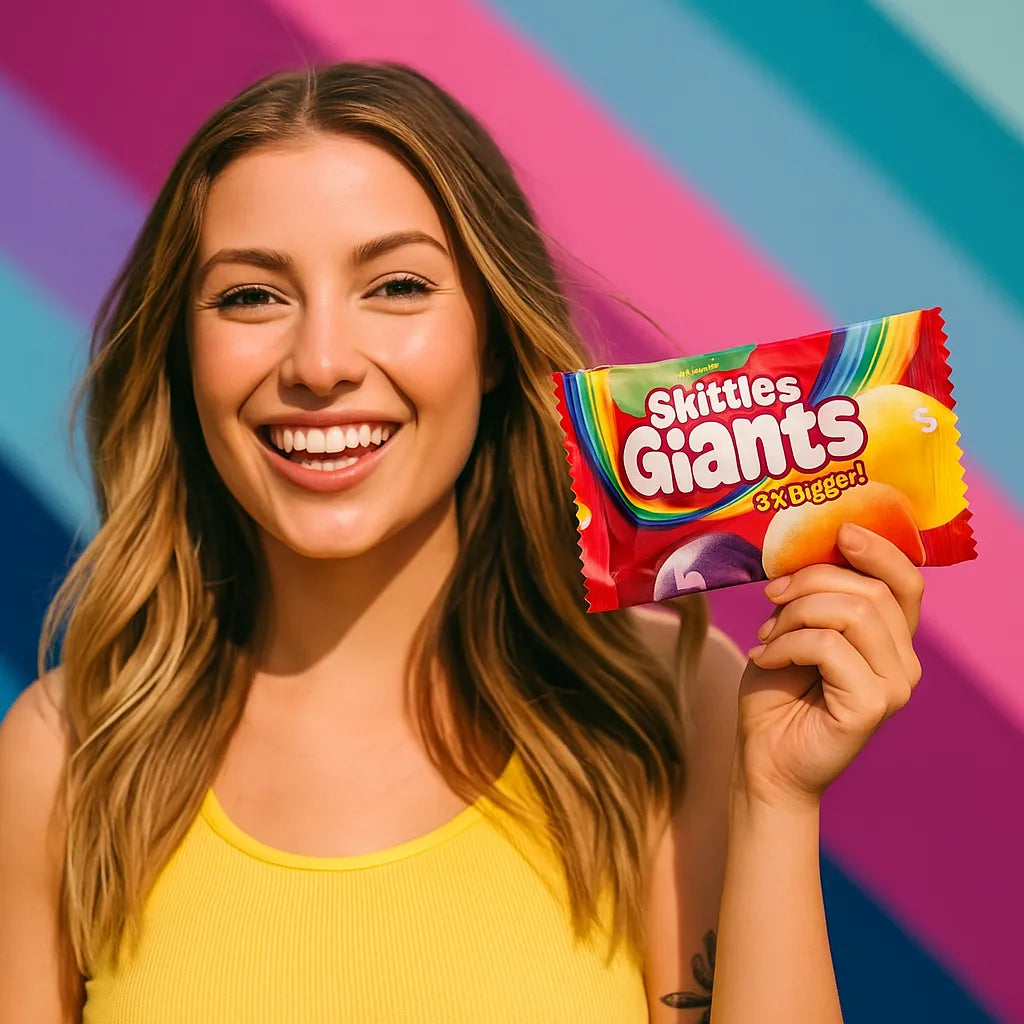 Skittles Giants Fruit Bags (UK) 45g Candy Skittles, Trending