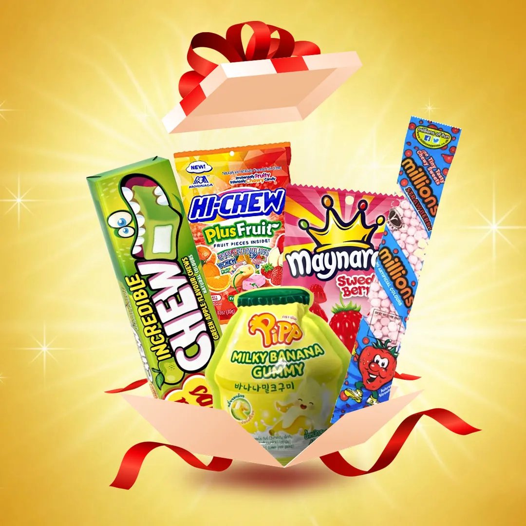 Chewy Candy Snack Box Snackbox Chewy Candy Snack Box, TSARC, SASN&CH, trending products, usabestseller, cabestseller
