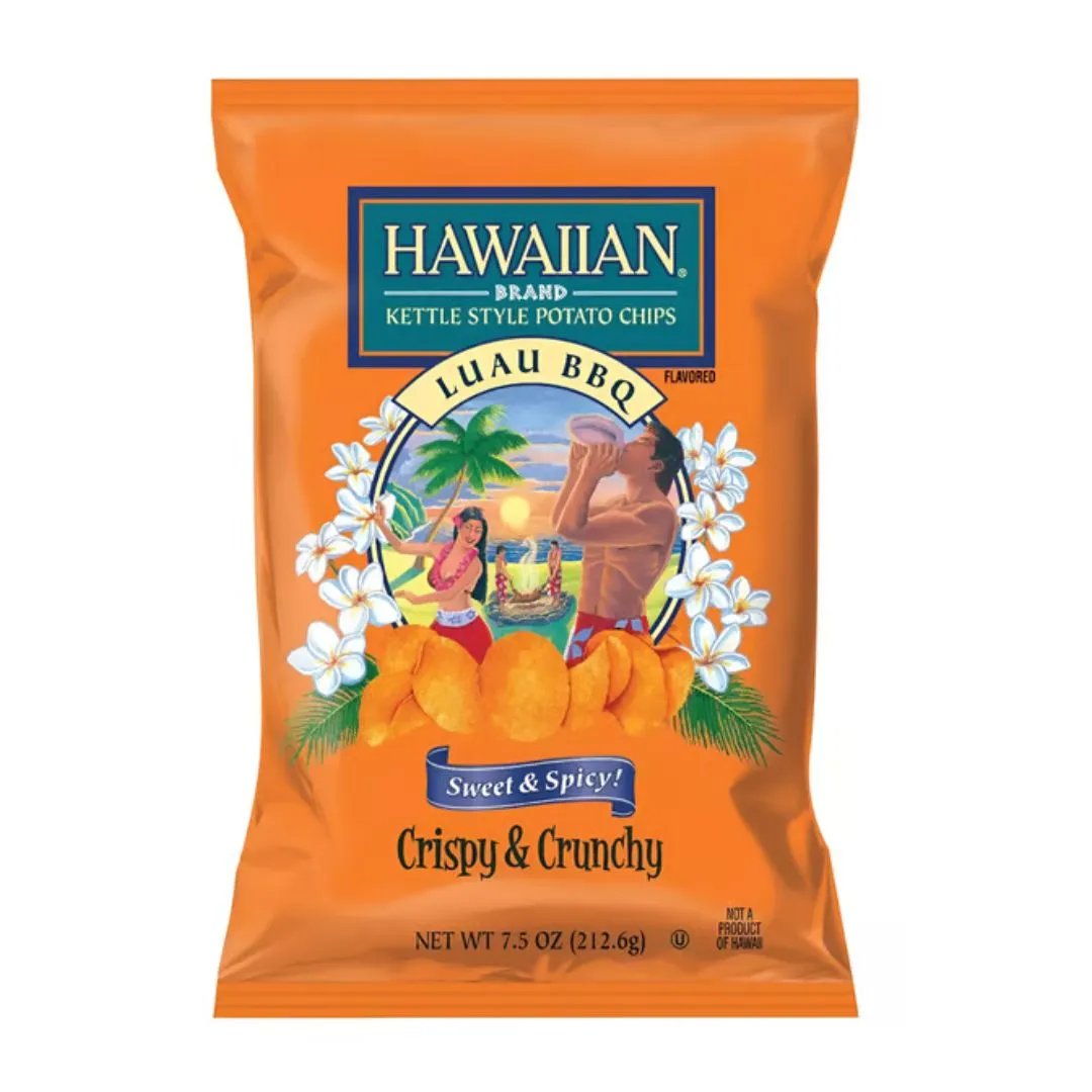 Hawaiian Brand - Luau BBQ Flavoured 212.6g Snacks/chips (not for sale) Hawaiian chips, trending products, bestseller
