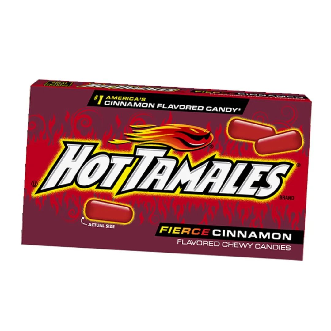 Hot Tamales Fierce Cinnamon 22g Candy (not for sale) Hot Tamales, TSARC