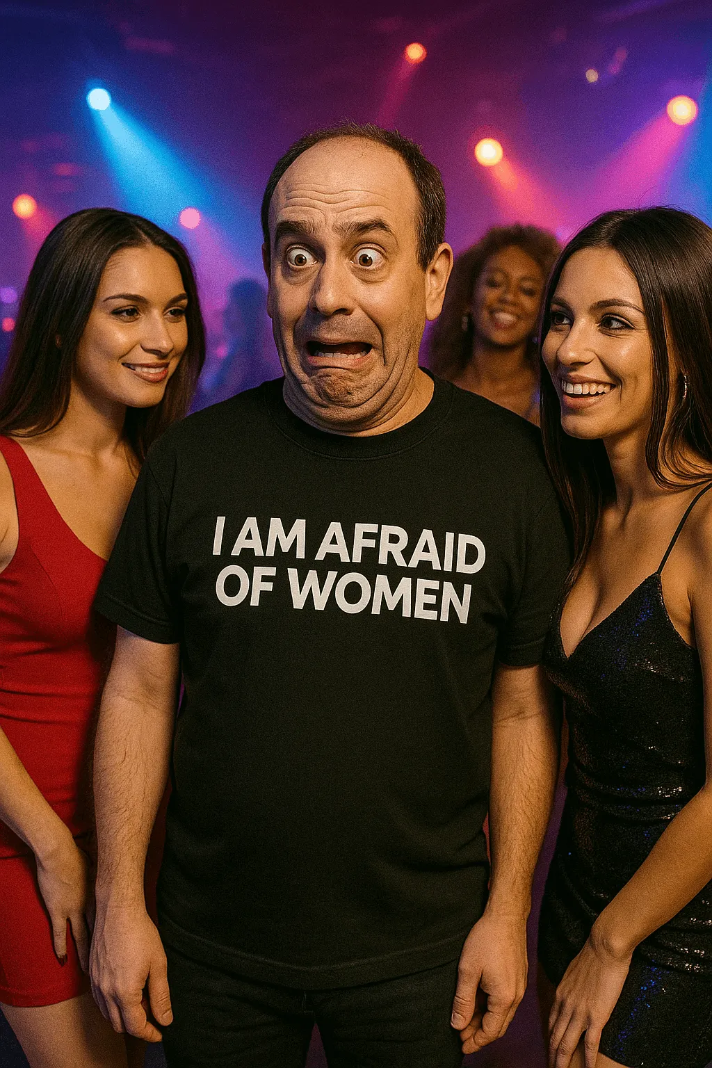 I Am Afraid Of Women | Funny Unisex T-Shirt | Bold Statement Tee for Men & Women | Sarcastic Tee for the Fearless T-Shirt Printify