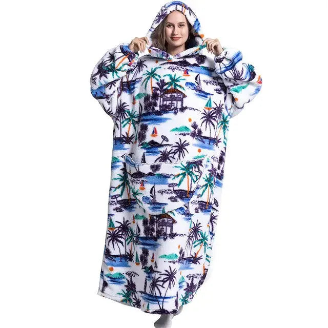 Oversized Wearable Blanket Hoodie Tree Length 140 cm Gifts (not for sale) Oversized Wearable Blanket Hoodie