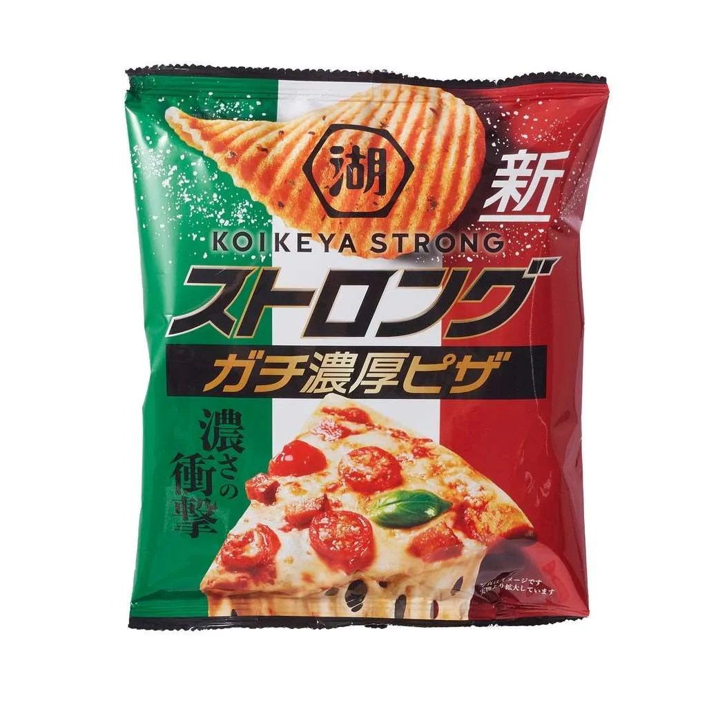 Koikeya - Strong Pizza Potato Chips 52g Asian Snacks Koikeya, TSAJS, TSAAS, trending products, usabestseller, cabestseller