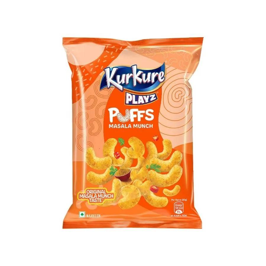 Kurkure Puffs Masala Munch 74g Indian Candy, Snacks/Indian Chips (not for sale) Kurkure, TSARC, TSAISC, TSAIS&C, TSAIS