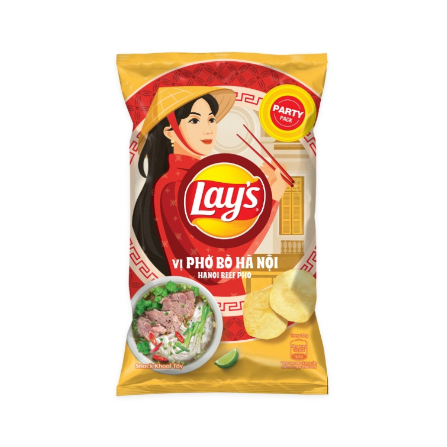 Lay's Hanoi Beef Pho Flavor Party Pack Snacks/Chips Lays, TSAAS, TSASN&CH, TSAISC, TSAIS, trending products