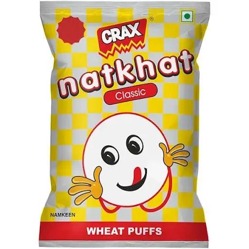 Natkhat Wheat Puffs Indian Candy, Snacks/Indian Chips (not for sale) Natkhat, TSASN&CH, TSAISC, TSAIS, Bestseller, USA
