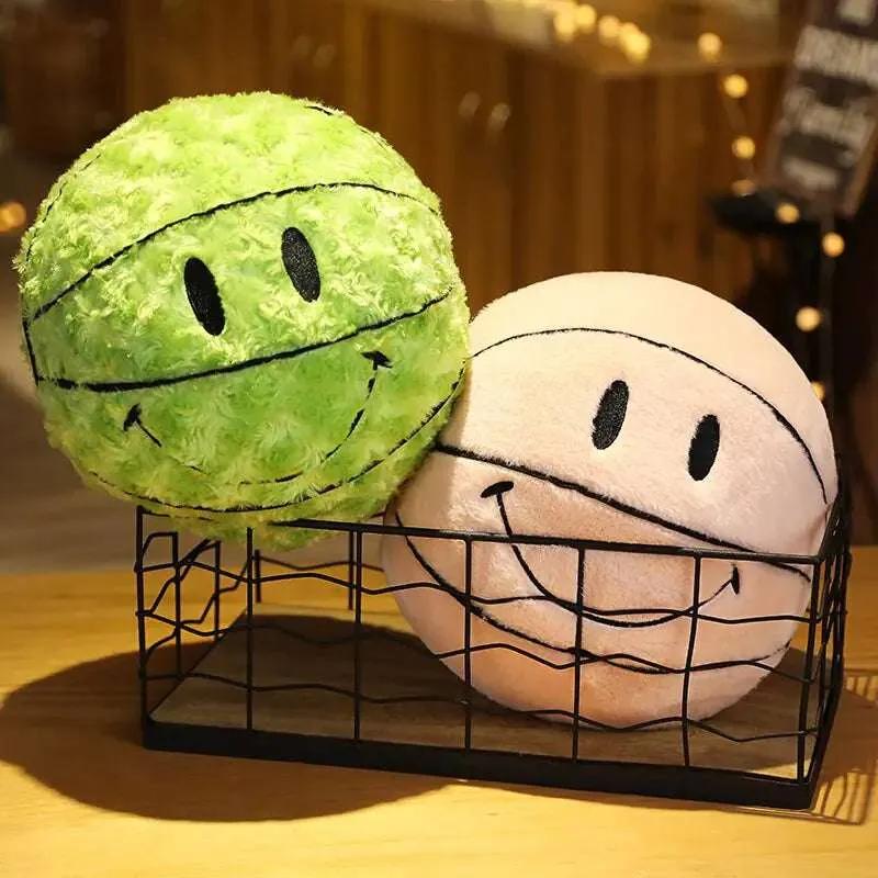 Smile Basketball Plushie Throw Pillow Quirky Stuff (not for sale) Smile Basketball Plushie Throw Pillow