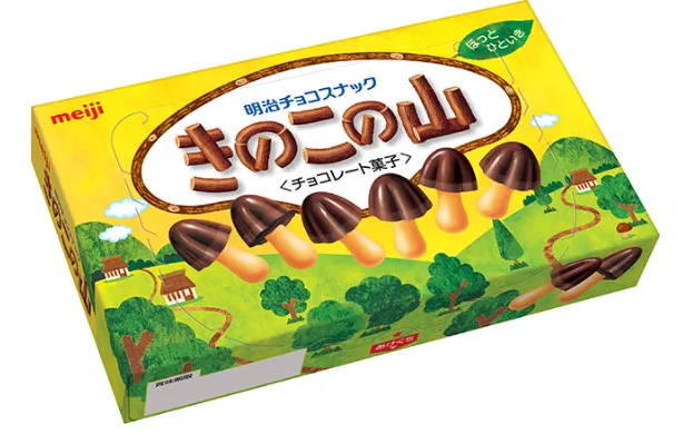 Meiji - Kinokonoyama Mushroom Chocolate (74g) - Japan - Asian Snacks (not for sale) from Meiji,TSAAS, TSAJS