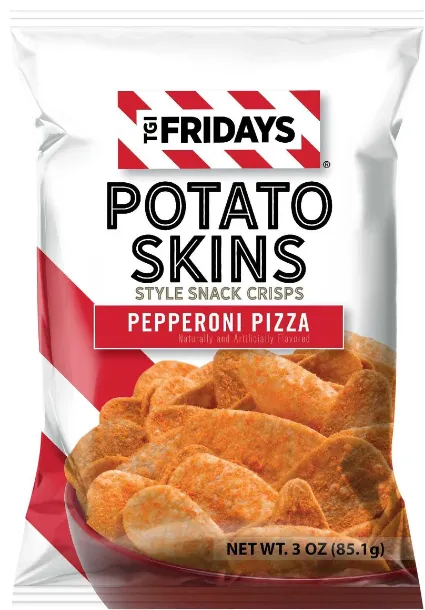 TGI Fridays Potato Skins Pepperoni Pizza 85.1g Snacks/Chips TGIF, TSASN&CH, TSARC, TSAAS, cabestseller