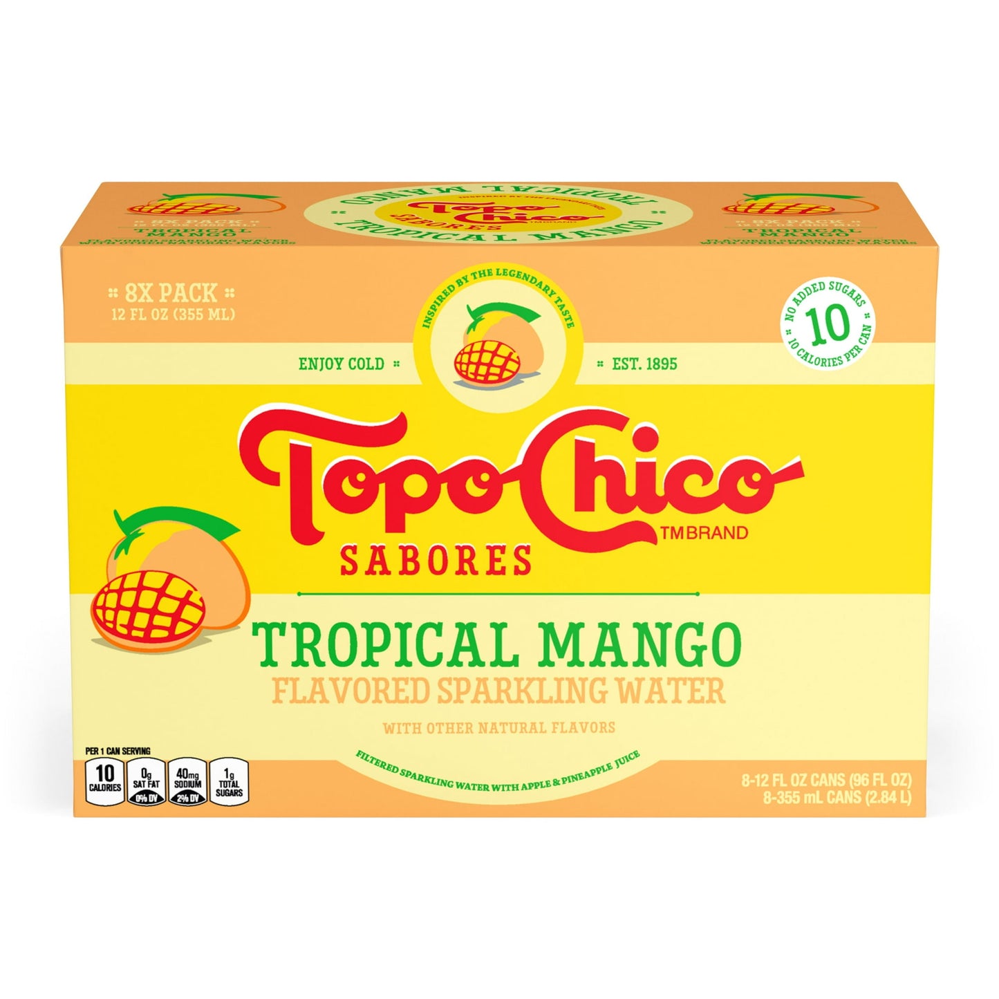 8 Pack Topo Chico Cans Tropical Mango Flavor (12 Oz) Soda Pop Topo Chico, Latest Products, trending