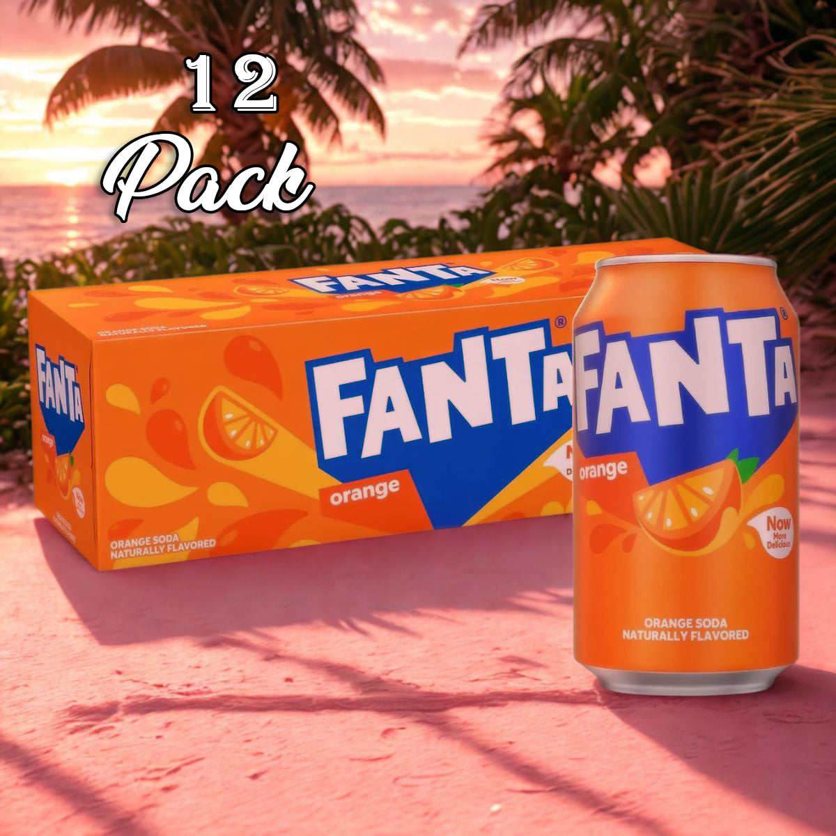 12 Pack Fanta orange Soda Pop (not for Sale) Fanta, 12 Pack, Cases