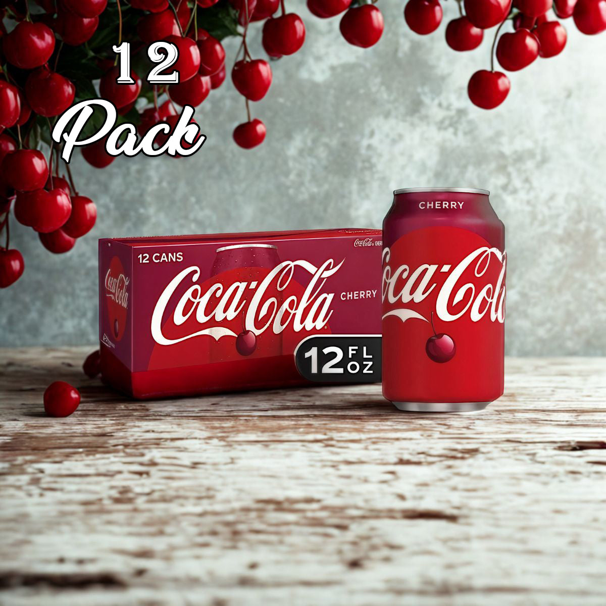 12 Pack Coca Cola cherry Soda Pop (not for Sale) Coca Cola, 12 Pack, Cases
