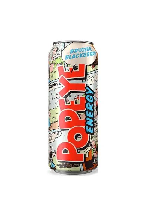 Popeye Bruiser Blackberry Energy Drink (473ml) Soda Pop (not for sale) Popeye, TSAED