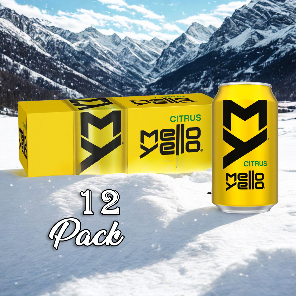 12 Pack Mello Yello Citrus Soda Pop (not for sale) Mello Yello, cases, 12 Pack, Bestseller Drinks