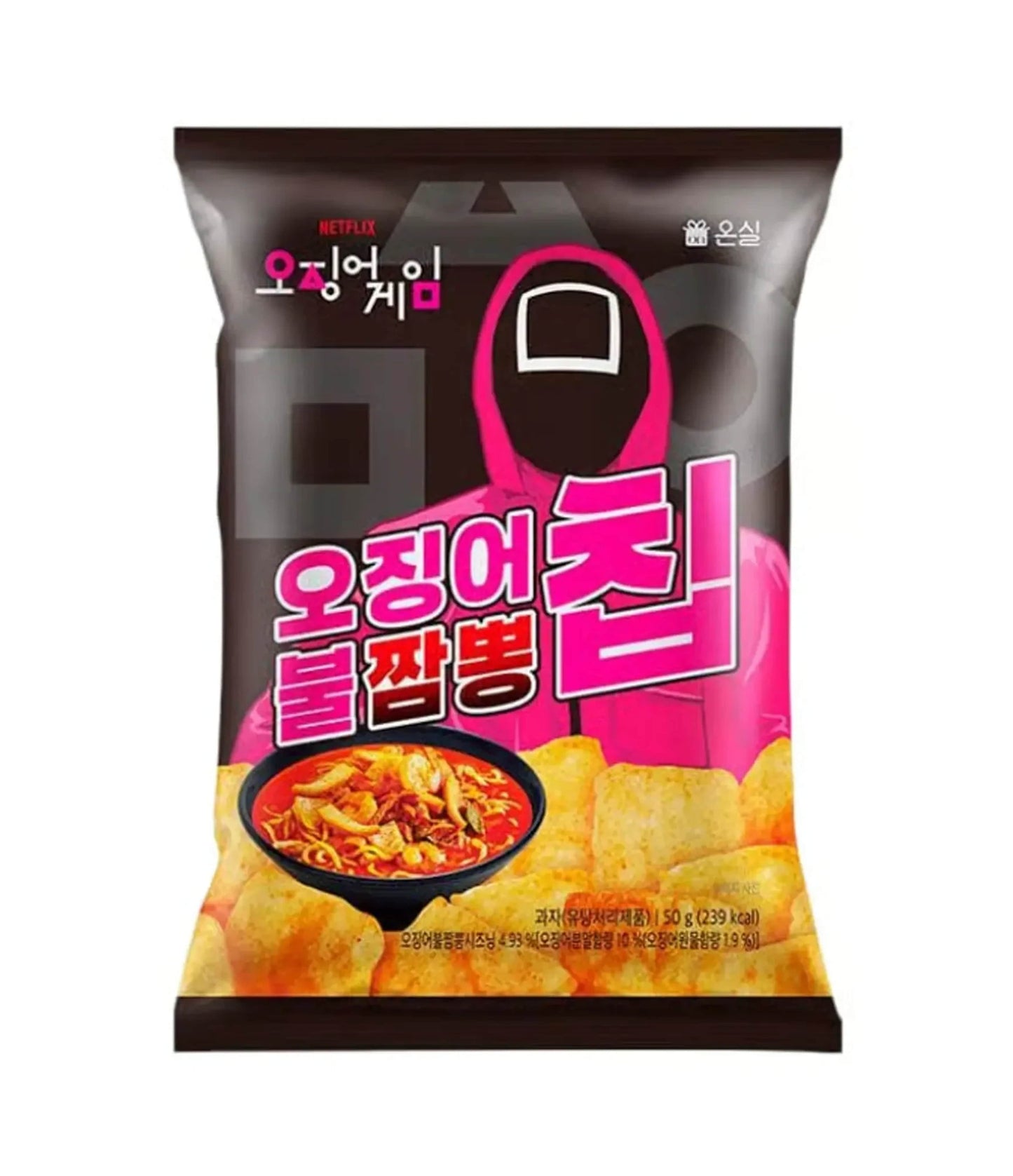 Squid Games Jjamppong Chips (Korea) - 50g Snacks (not for sale) Squid Games , trending products, Latest Products