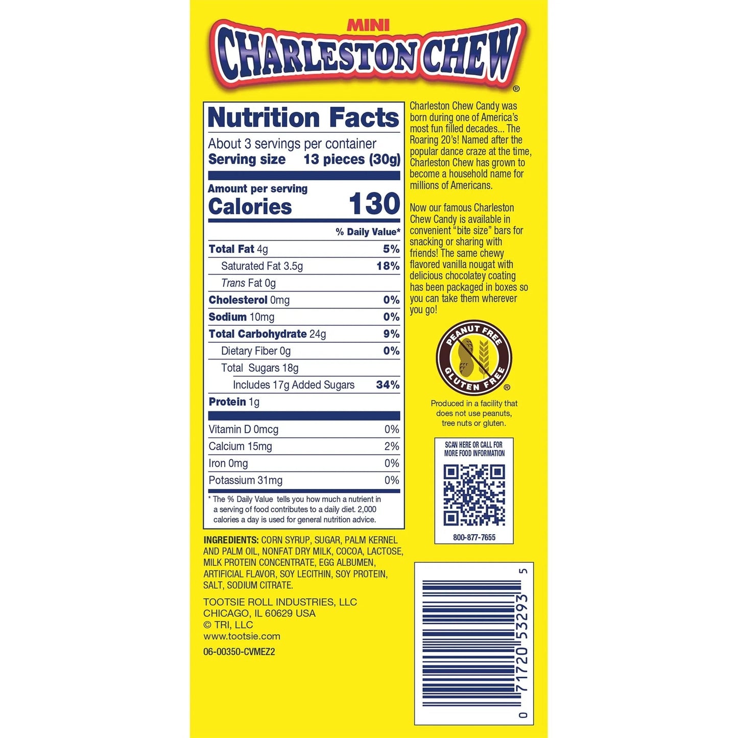 Charleston Minis Chocolate Bar (3.5Oz) Chocolate Charleston Chew, Latest Products, Trending