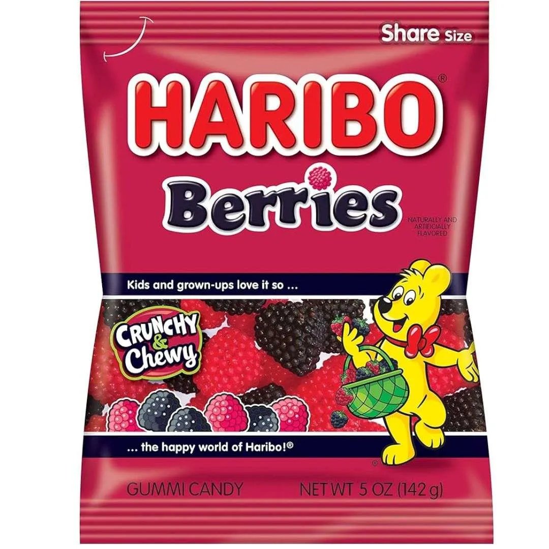 12 Pack Haribo Berries 117g - Candy from Haribo, TSARC, TSASN&CH, bulk
