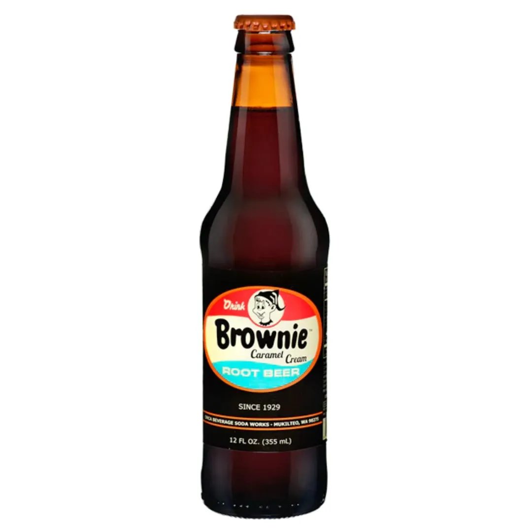 Brownie Caramel Cream Root Beer 6 pack Soda Pop (not for sale) Brownie Caramel, trending