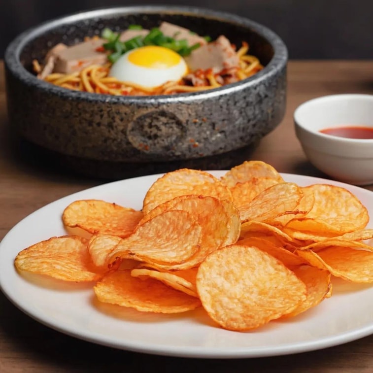 Lays Korean Spicy Ramen Falvor Chips, 60g Snacks/Chips Lays, Latest, trending products