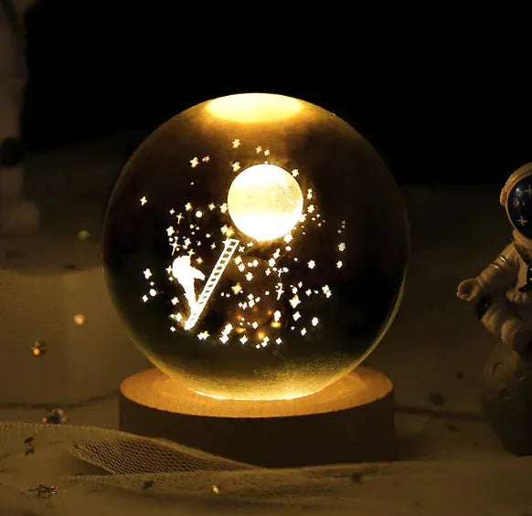 Crystal Ball Night Lamp Landing on the Moon Gifts (not for sale) Crystal Ball Night Lamp