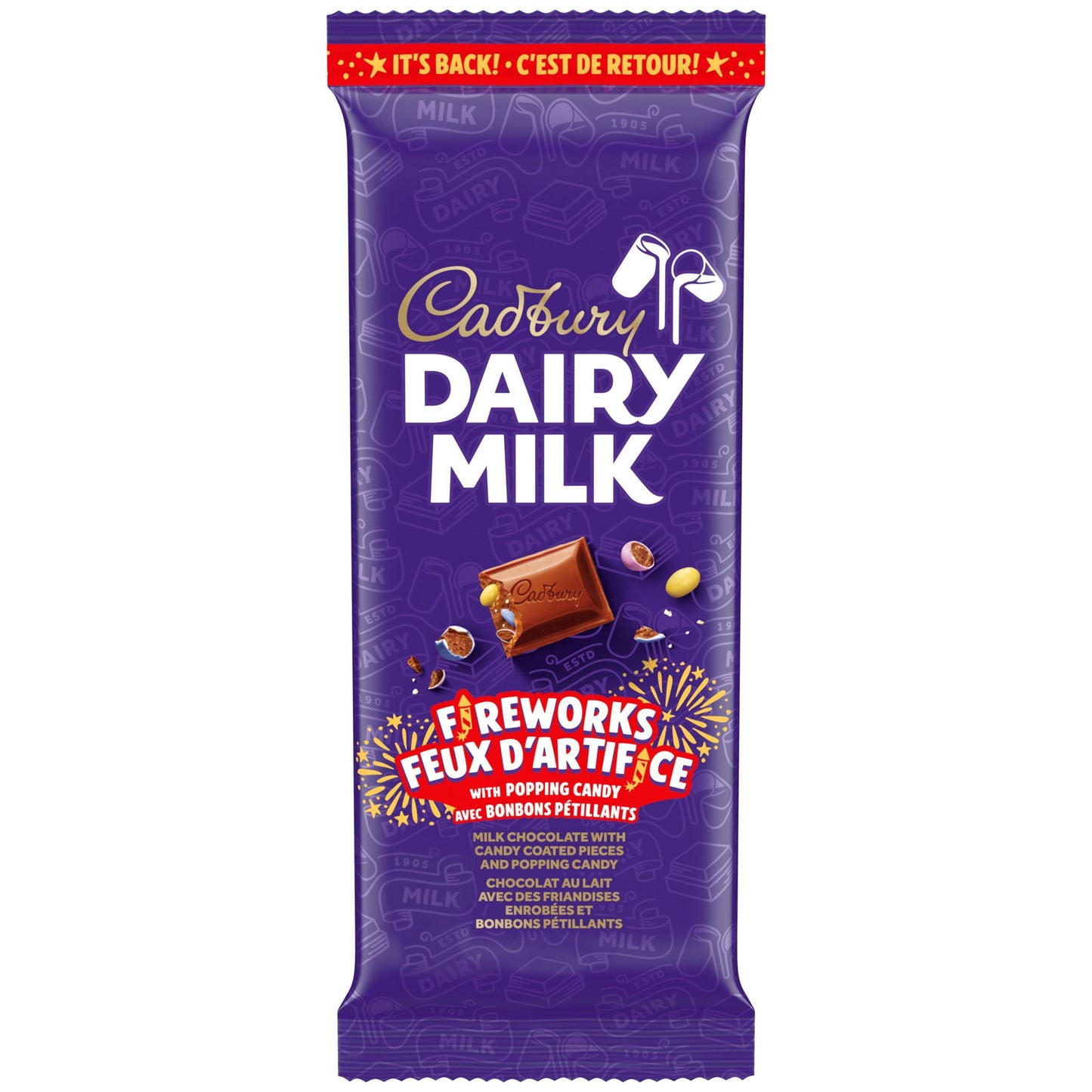 Cadbury Dairy Milk Chocolate Fireworks Flavor 90g Chocolate Cadbury, latest, Trending Products