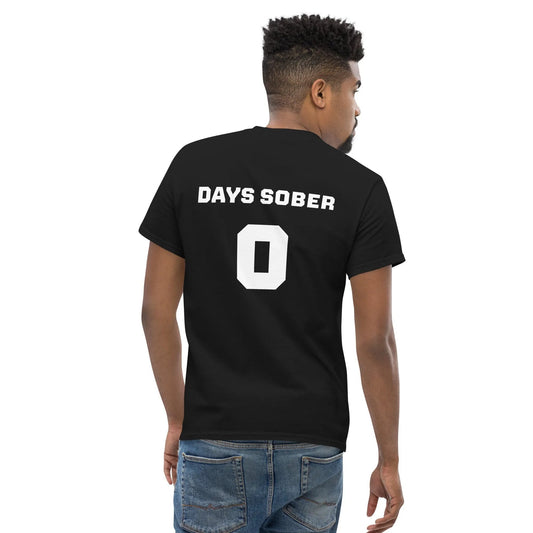 Days Sober Zero Funny Tshirt Quirky Stuff Jersey Funny, TSAGIF