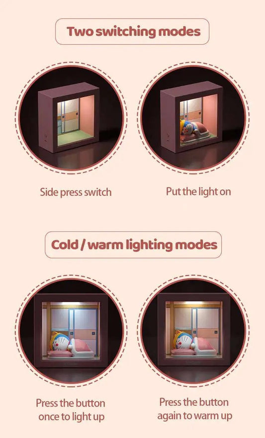 Doreemon Cartoon Bedside Lamp Gifts (not for sale) Doreemon Cartoon Bedside Lamp