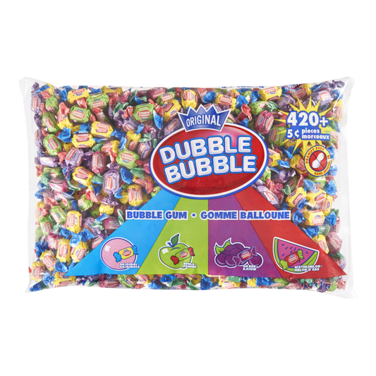 Dubble Bubble Twist Gum 1.89Kg (400+ Candies Inside) Candy Dubble Bubble ,Trending Products