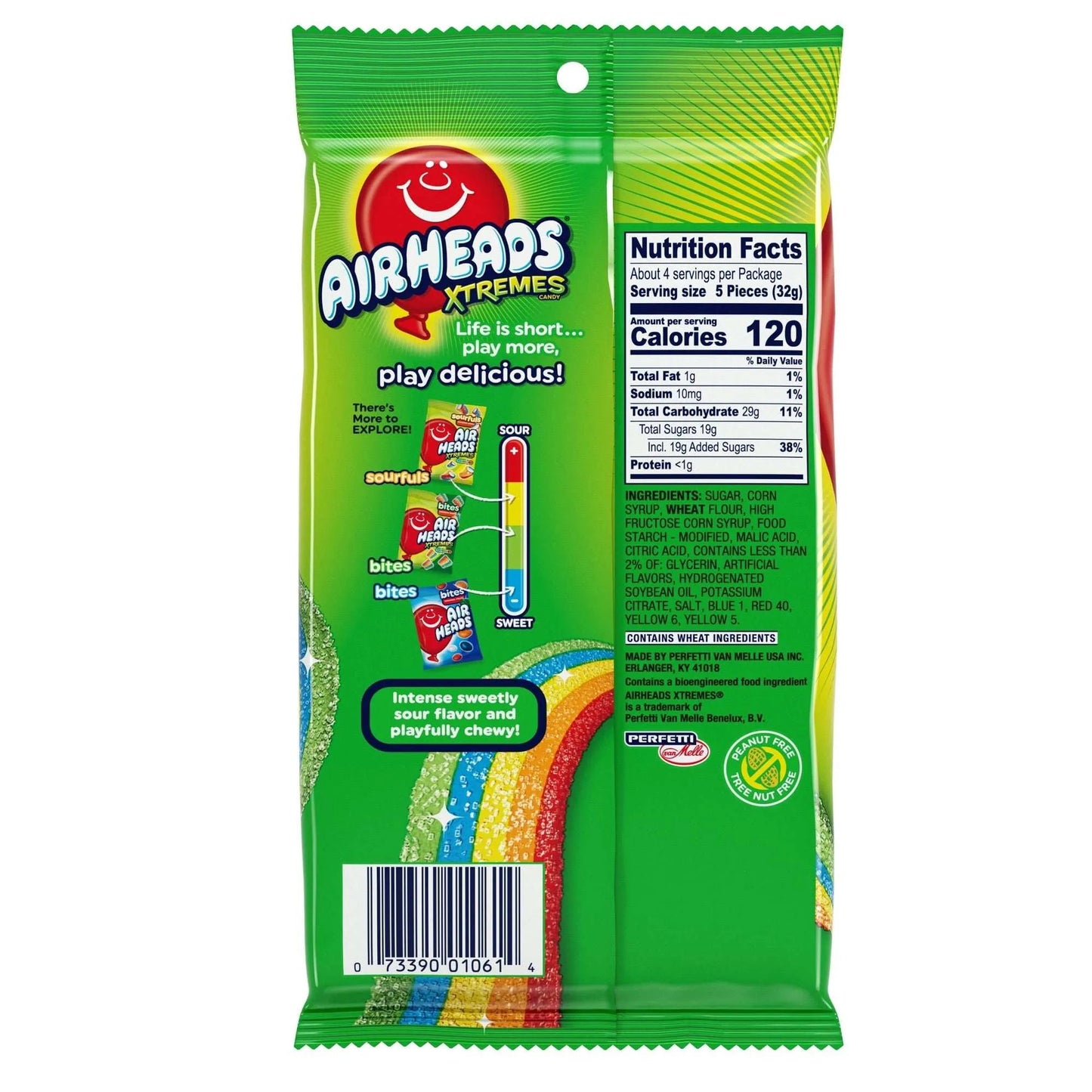 Airheads XTREME Strips Rainbow Berry (170g) Candy Airheads, Trending, trending products