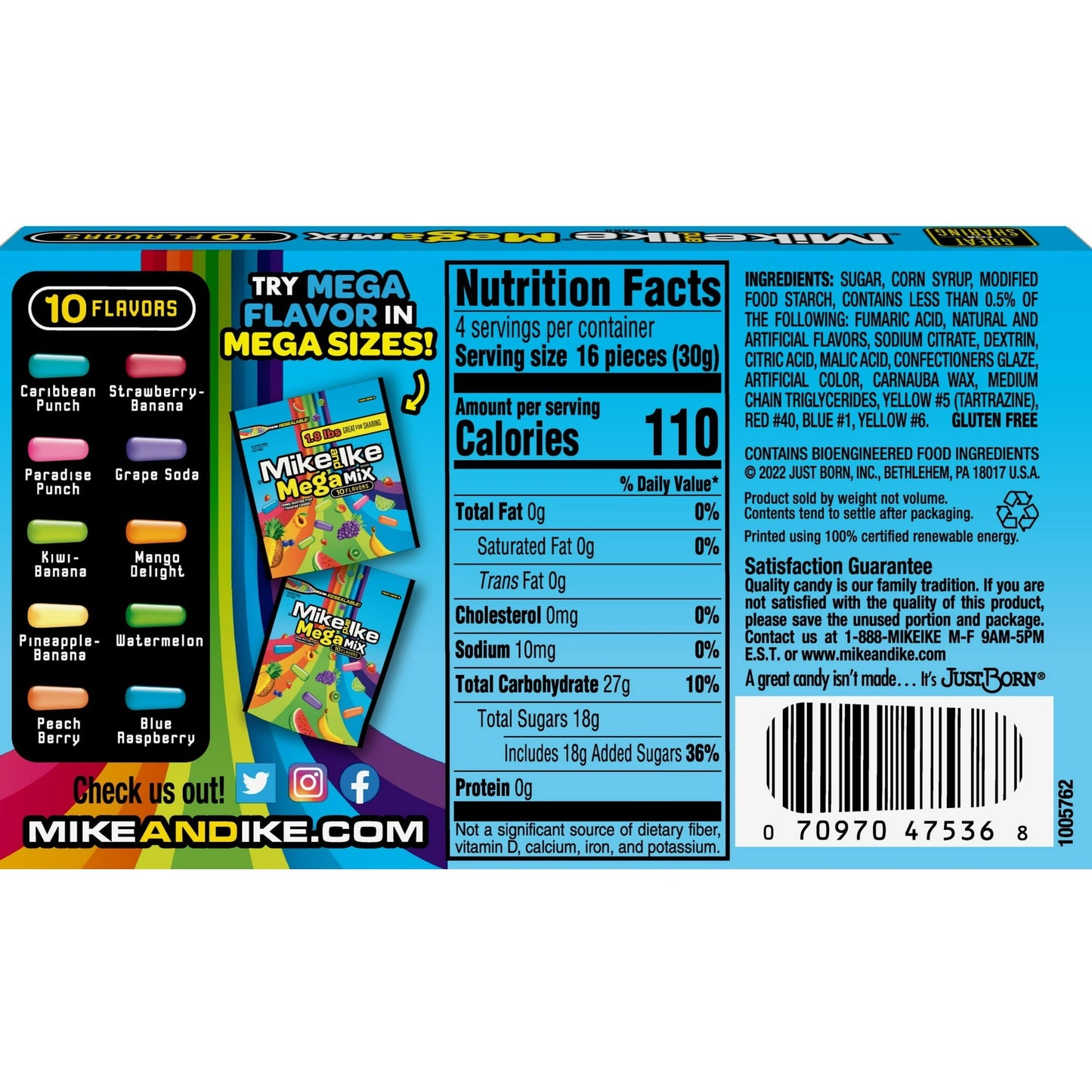 Mike & Ike Mega Mix Candy - (5Oz) Candy Mike & Ike , Latest Products, Trending