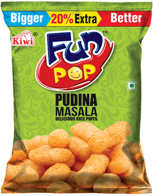 Fun Pop Pudina 19g Indian Candy, Snacks/Indian Chips Fun Pop, TSASN&CH, TSAISC, TSAIS, USA