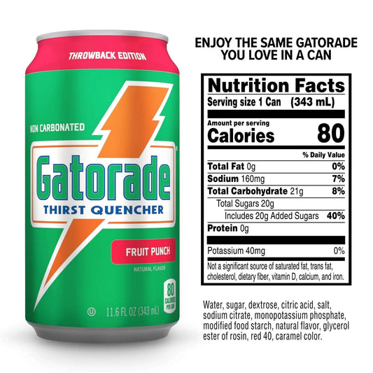 Gatorade Nc Drink Can Fruit Punch 6 Pack Soda Pop Gatorade, Trending, Latest Products