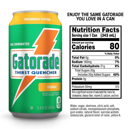 Gatorade Nc Drink Can Orange 6 Pack Soda Pop Gatorade, Trending, Latest Products