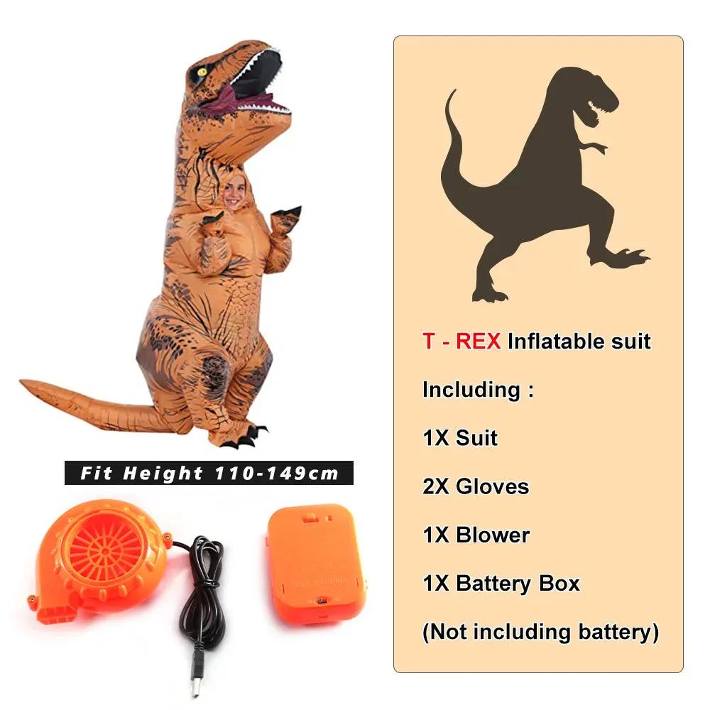 T-Rex Inflatable Suit for Party Quirky Stuff (not for sale) Halloween Masks, TSHAMA