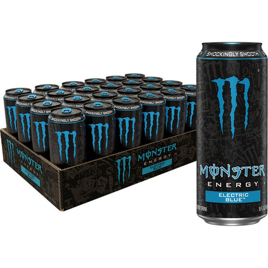 12 Pack Monster Energy Electric Blue Soda Pop Monster, trending products, Bestseller, USA