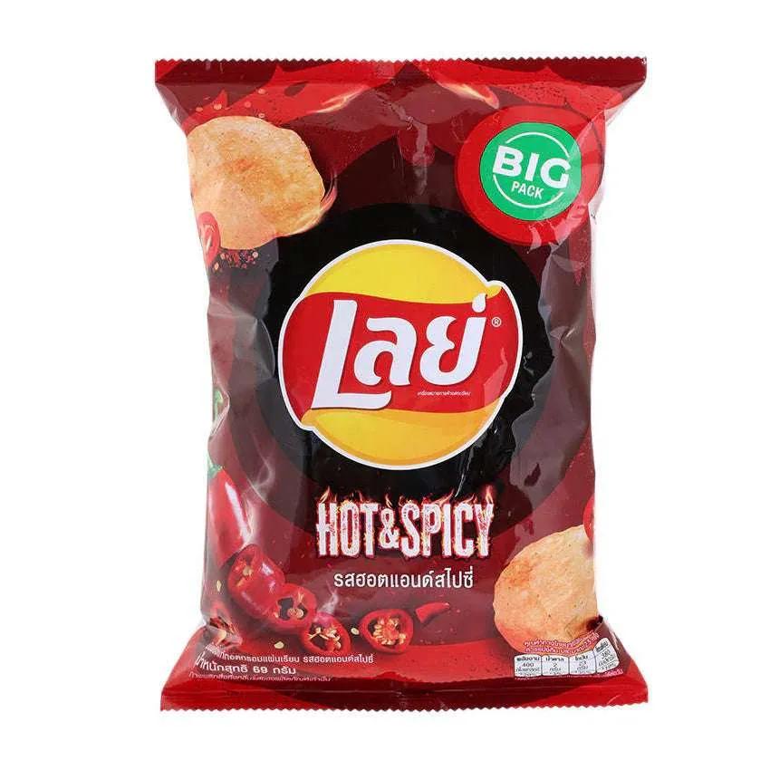 Lay’s Hot & Spicy Thailand Asian Snacks Lays, trending products, TSAAS