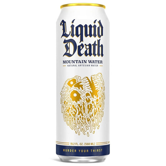 Liquid Death Mountain Water 24 Pack Drink Soda Pop (not for Sale) Liquid Death, 24 Pack, Cases