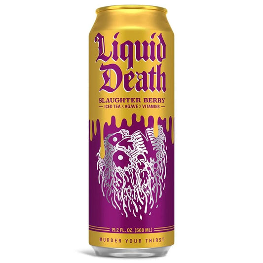 Liquid Death Slaughter Berry 24 Pack Drink Soda Pop (not for Sale) Liquid Death, 24 Pack, Cases