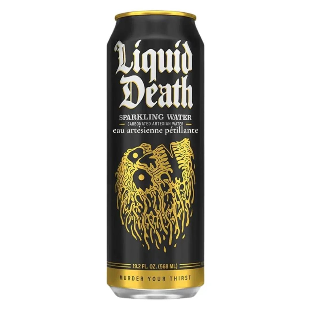 Liquid Death Sparkling Water 24 pack Soda Pop (not for sale) Liquid Death, TSAED