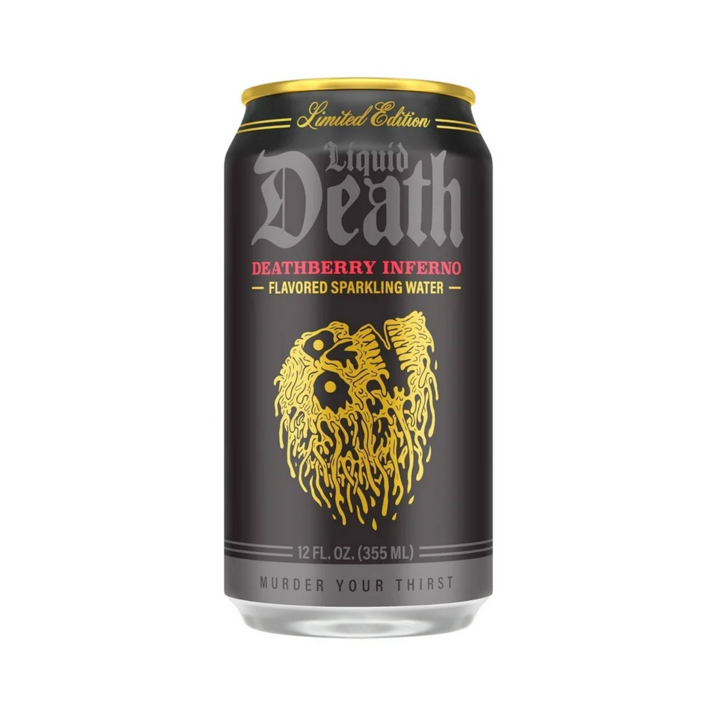 24 Pack Liquid Death Deathberry Inferno (12 Oz) Soda Pop Liquid Death, 24 Pack, Cases