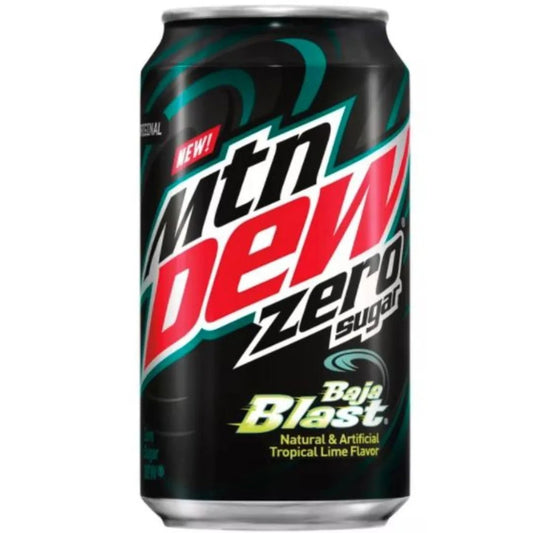 Mtn dew Baja Blast Zero Sugar (355ml) Soda Pop (not for sale) Mtn Dew, TSAED