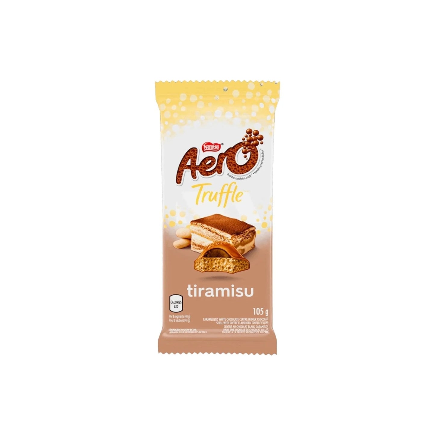 Nestle Aero Truffle Tiramisu Milk Chocolate Bars 105g Chocolate Aero, trending, Trending Products, Latest Products