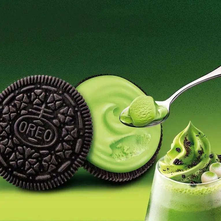 Oreo Sandwich Matcha Flavor Cookies China 194g Asian Snacks Oreo, TSASN&CH, TSARC, Trending, trending products, usaBestseller, cabestseller, asian