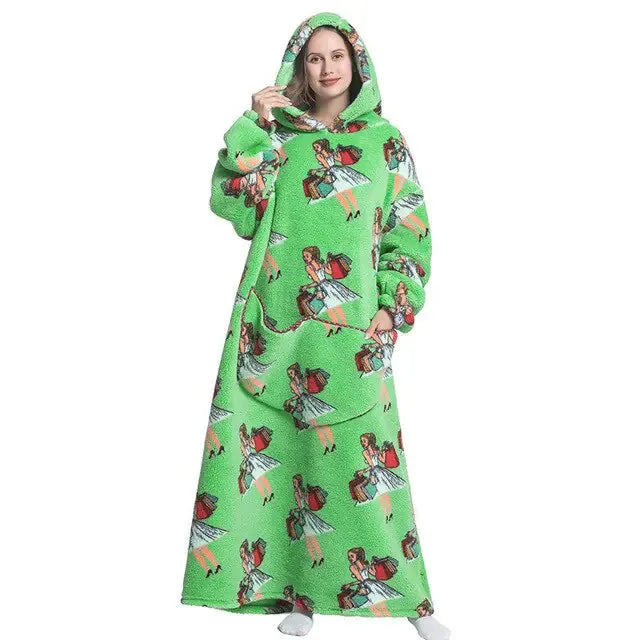 Oversized Wearable Blanket Hoodie Queen Length 140 cm Gifts (not for sale) Oversized Wearable Blanket Hoodie