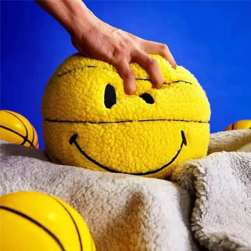 Smile Basketball Plushie Throw Pillow Quirky Stuff (not for sale) Smile Basketball Plushie Throw Pillow