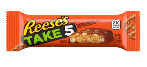 Reese's Take 5 Peanut Caramel Butter Chocolate Snacks/Chocolates (not for sale) Reese's, TSARC, TSASN&CH, cabestseller