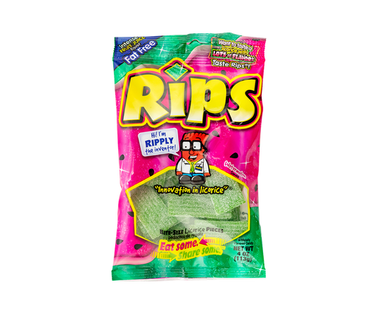 Rips HB Gummy Strips Watermelon (12 Pack X 4Oz) Gummies Rips HB Gummy, Trending