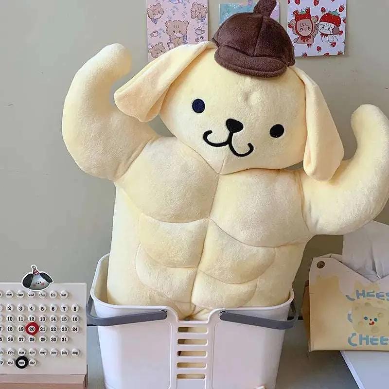 Sanrio Funny Chest Muscle Plushie Snack Attack