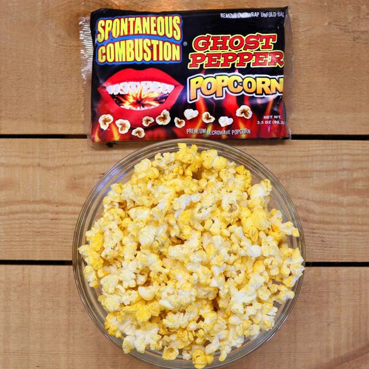 Spontaneous Combustion Ghost Pepper Popcorn Snacks/chips Ghost Pepper Popcorn, trending products, usabestseller, cabestseller